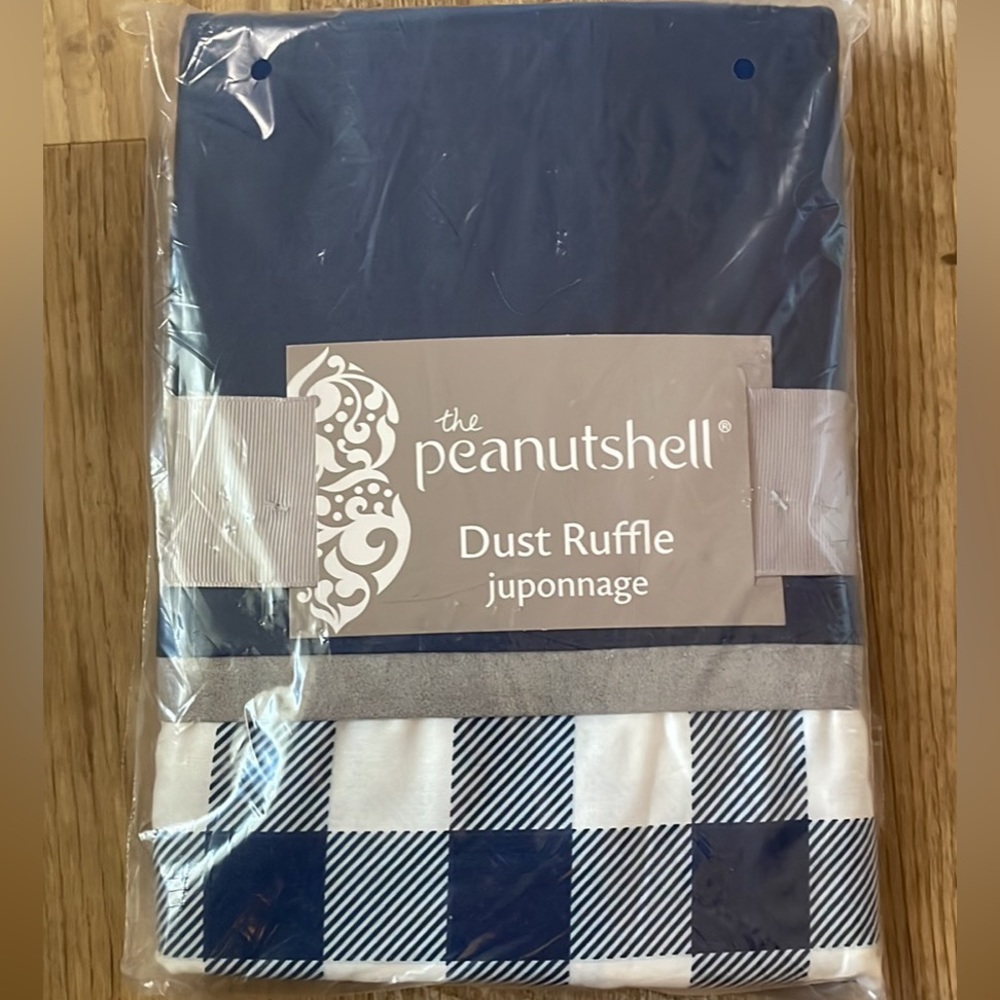 Peanut shell dust ruffle